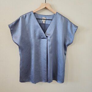 Worthington Short-Sleeved, V-Neck Blouse